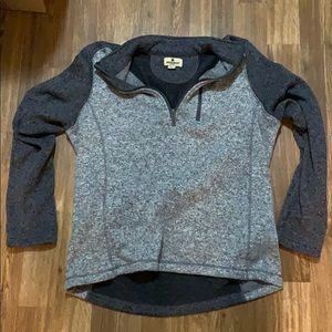 Grey 1/4 zip pullover
